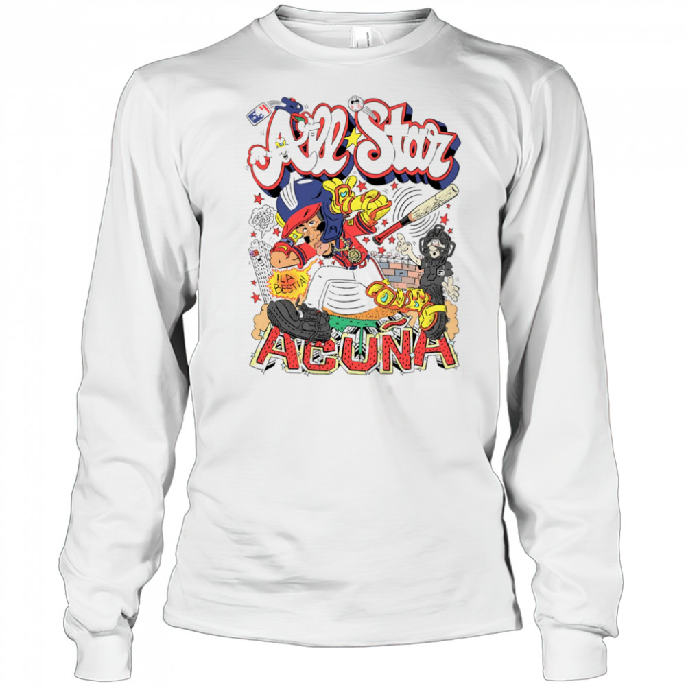 All Star Acuna cartoon shirt Long Sleeved