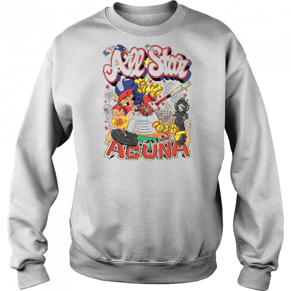 All Star Acuna cartoon shirt Hoodie