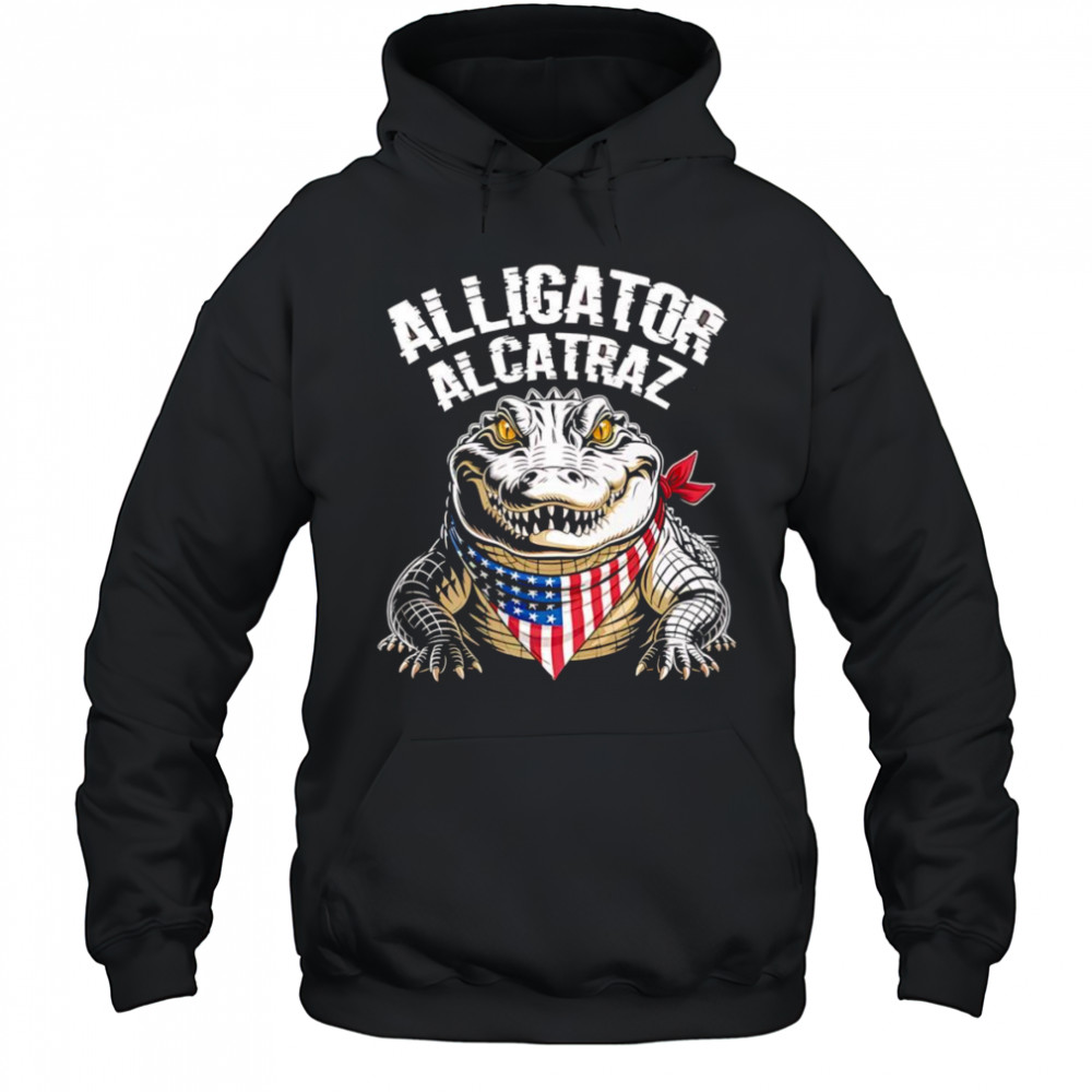 Alligator Alcatraz American bandana shirt Hoodie