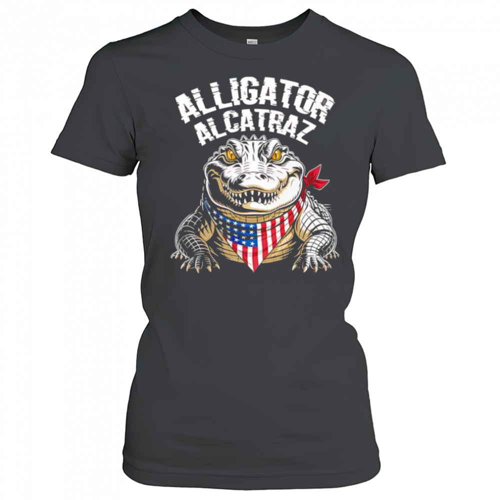 Alligator Alcatraz American bandana shirt Women's T-shirt