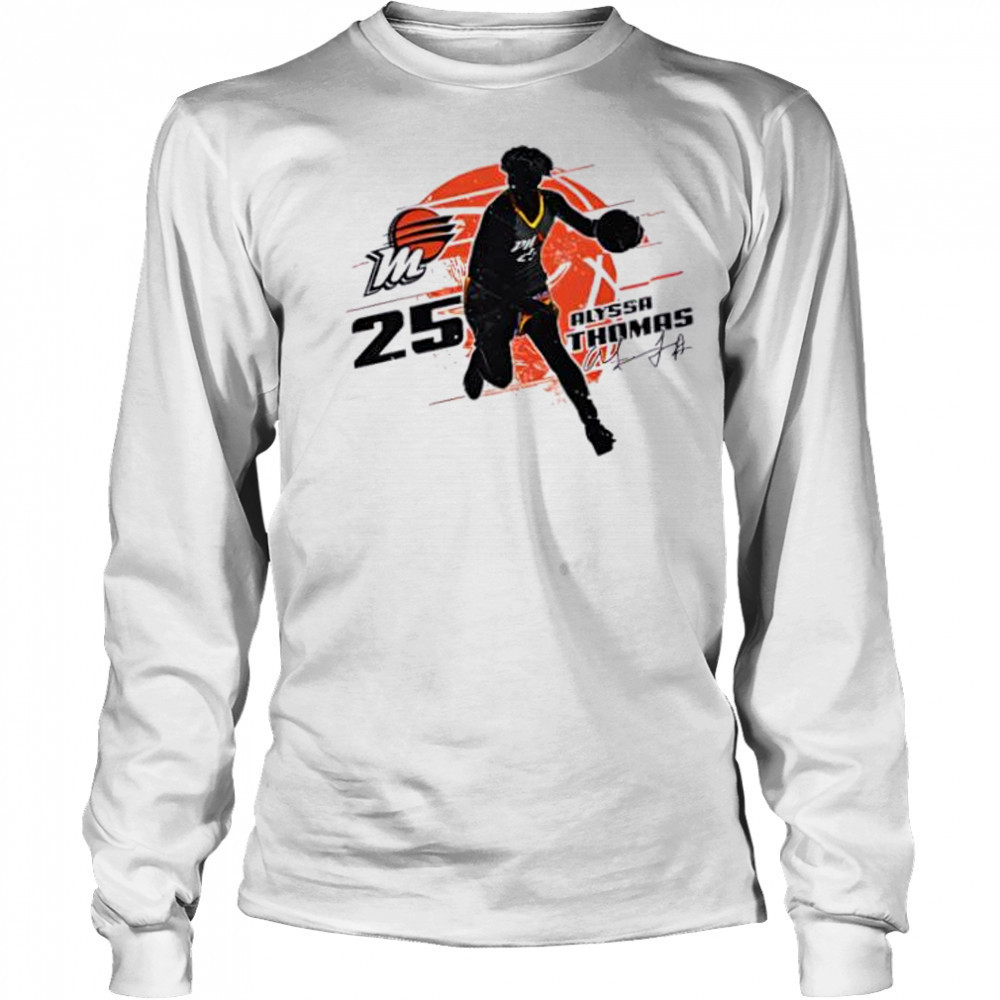 Alyssa thomas phoenix mercury silhouette shirt Long Sleeved