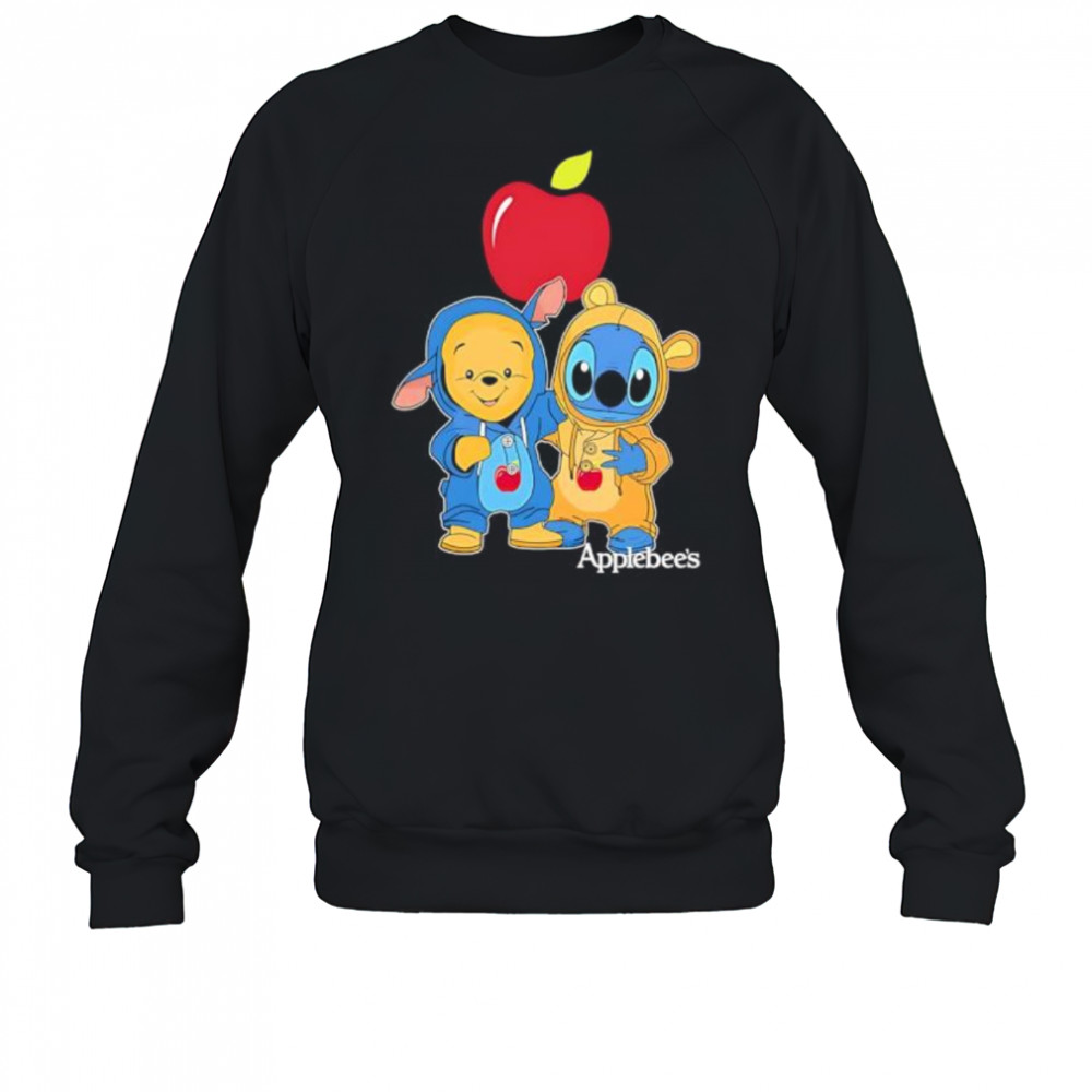 Applebee’s pooh and stitch friends shirt Sweatshirt