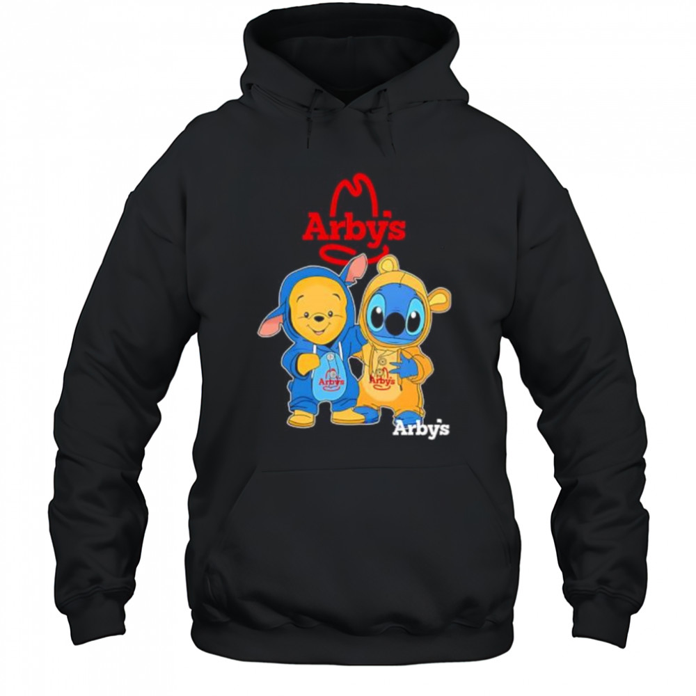 Arby’s pooh and stitch friends shirt Hoodie