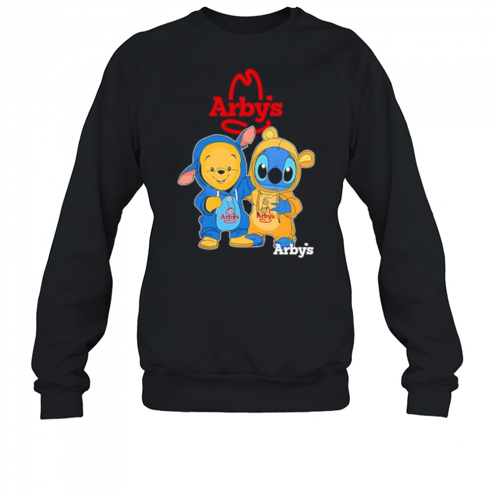 Arby’s pooh and stitch friends shirt Sweatshirt