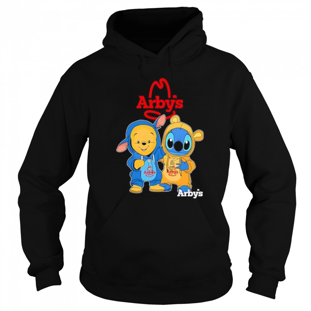 Arby’s pooh and stitch friends shirt Sweatshirt