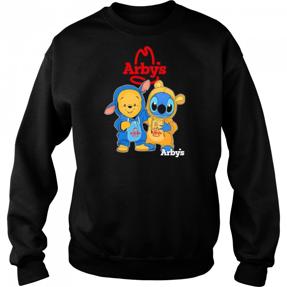 Arby’s pooh and stitch friends shirt Hoodie
