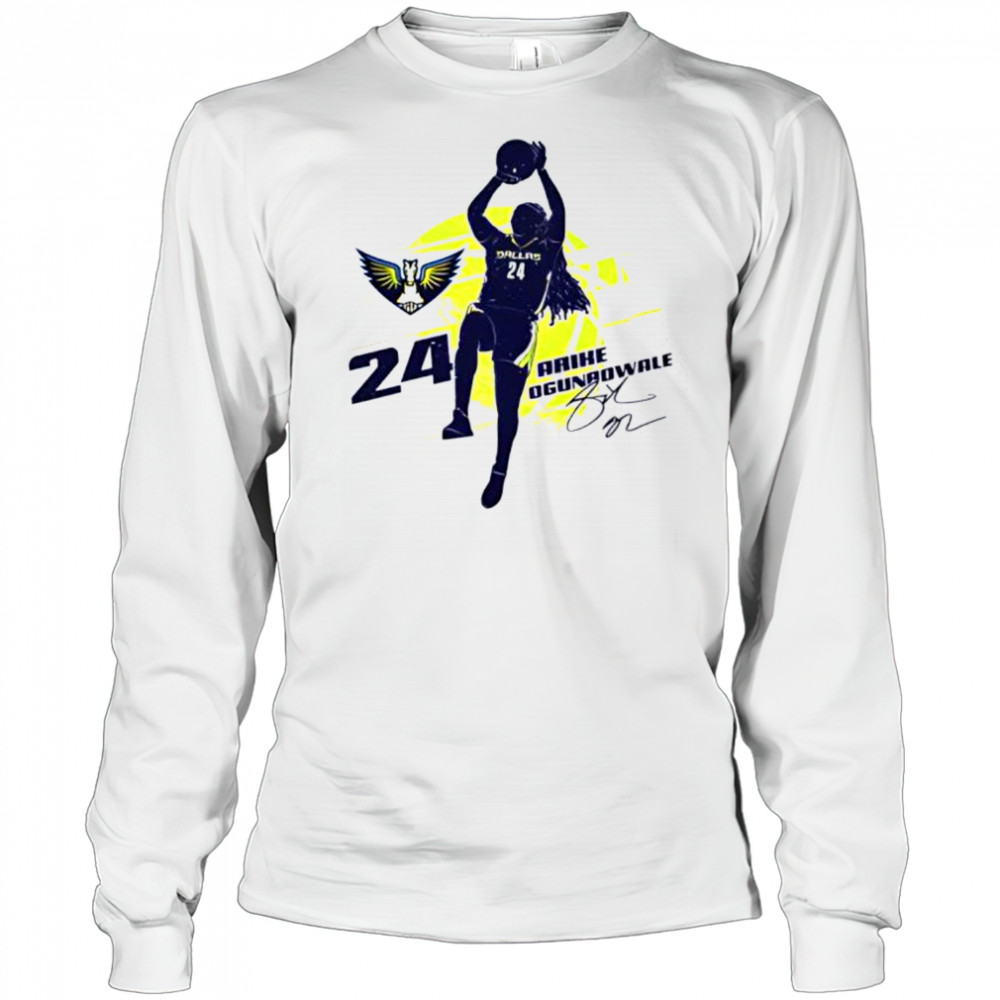 Arike ogunbowale Dallas wings silhouette shirt Long Sleeved