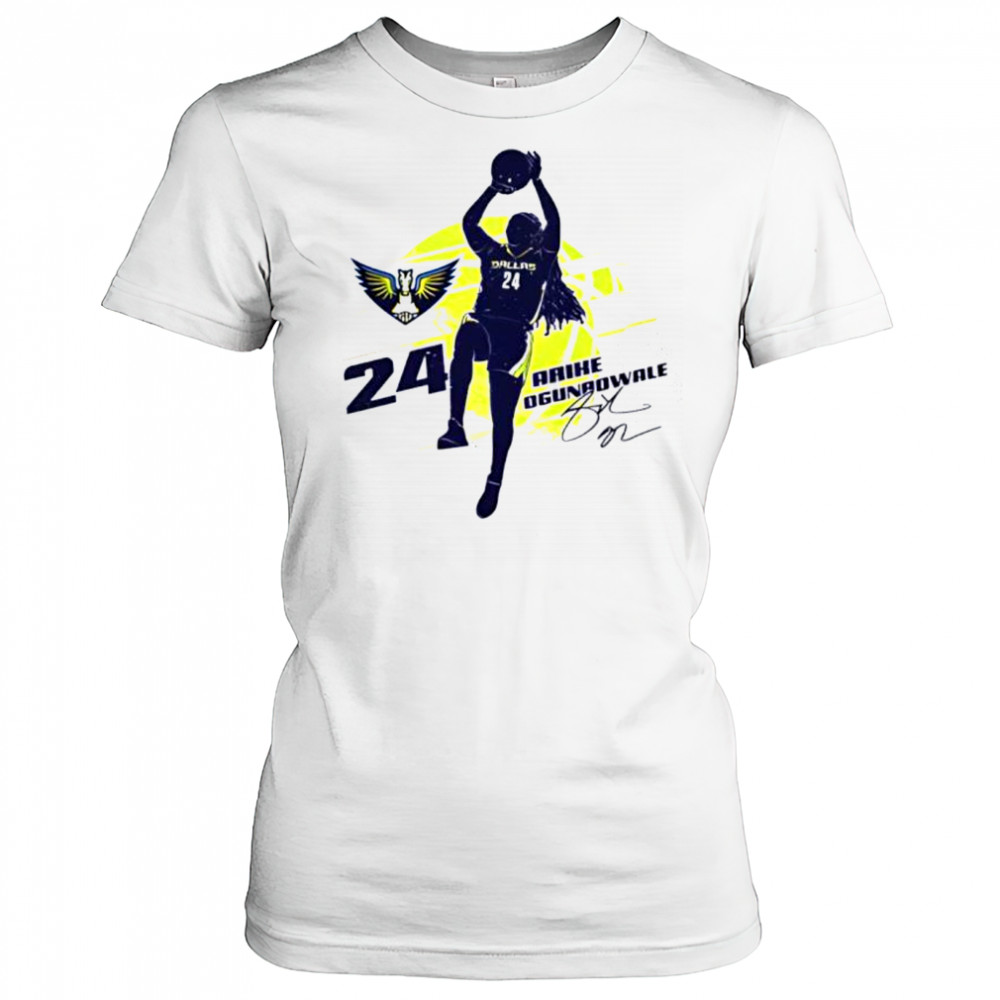 Arike ogunbowale Dallas wings silhouette shirt Women's T-shirt