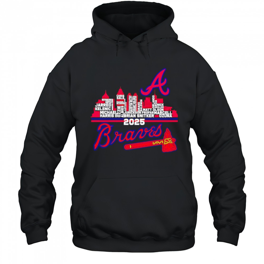 Atlanta Braves 2025 skyline name shirt Hoodie