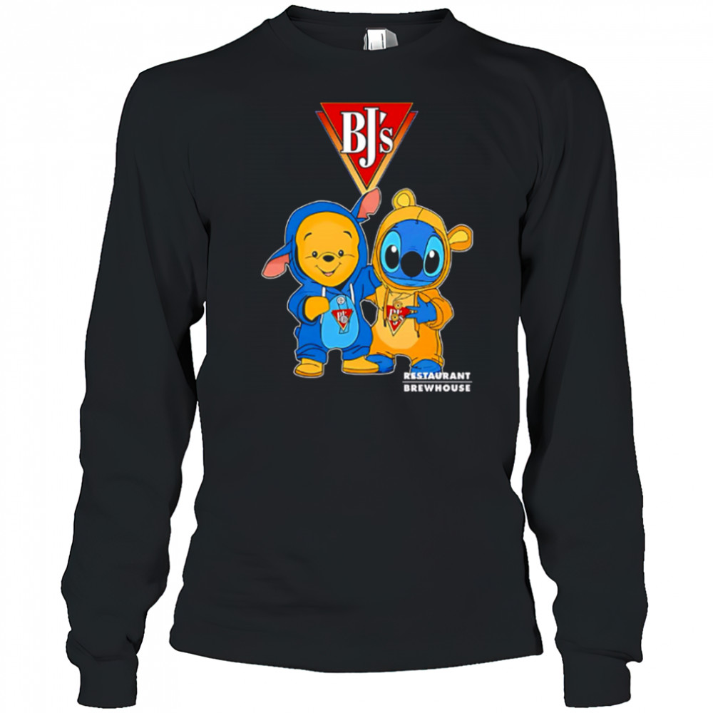 Bj’s restaurants pooh and stitch friends shirt Long Sleeved