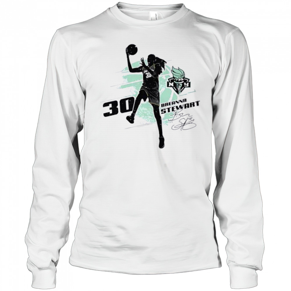 Breanna stewart new york liberty silhouette shirt Long Sleeved