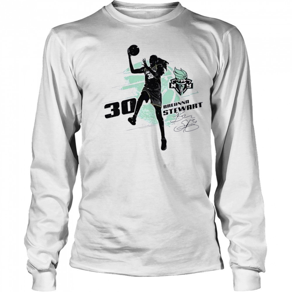 Breanna stewart new york liberty silhouette shirt Long Sleeved
