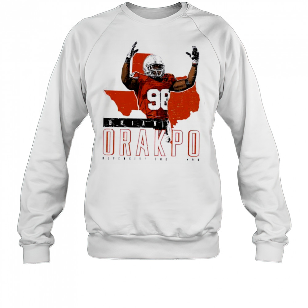 Brian orakpo Texas map state shirt Sweatshirt
