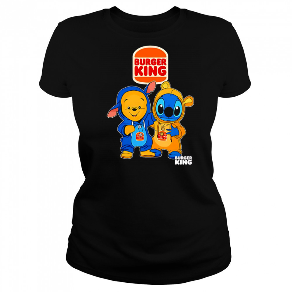 Burger king pooh and stitch friends shirt Women's T-shirt