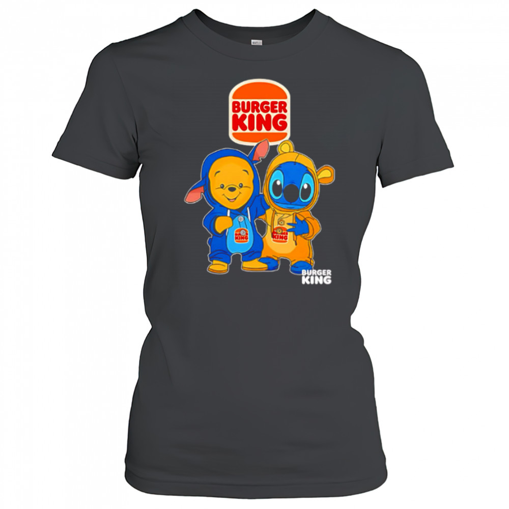 Burger king pooh and stitch friends shirt Women's T-shirt