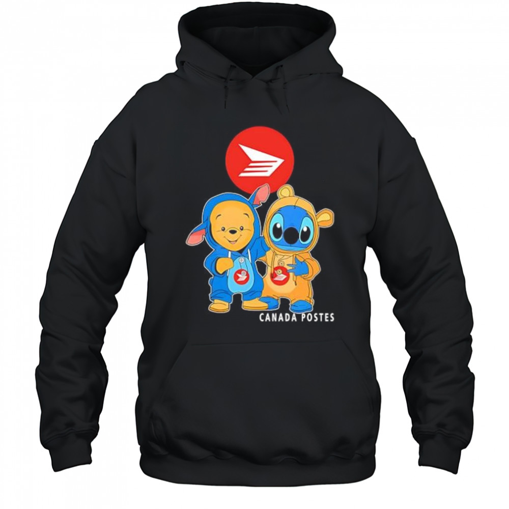 Canada post pooh and stitch friends shirt Hoodie