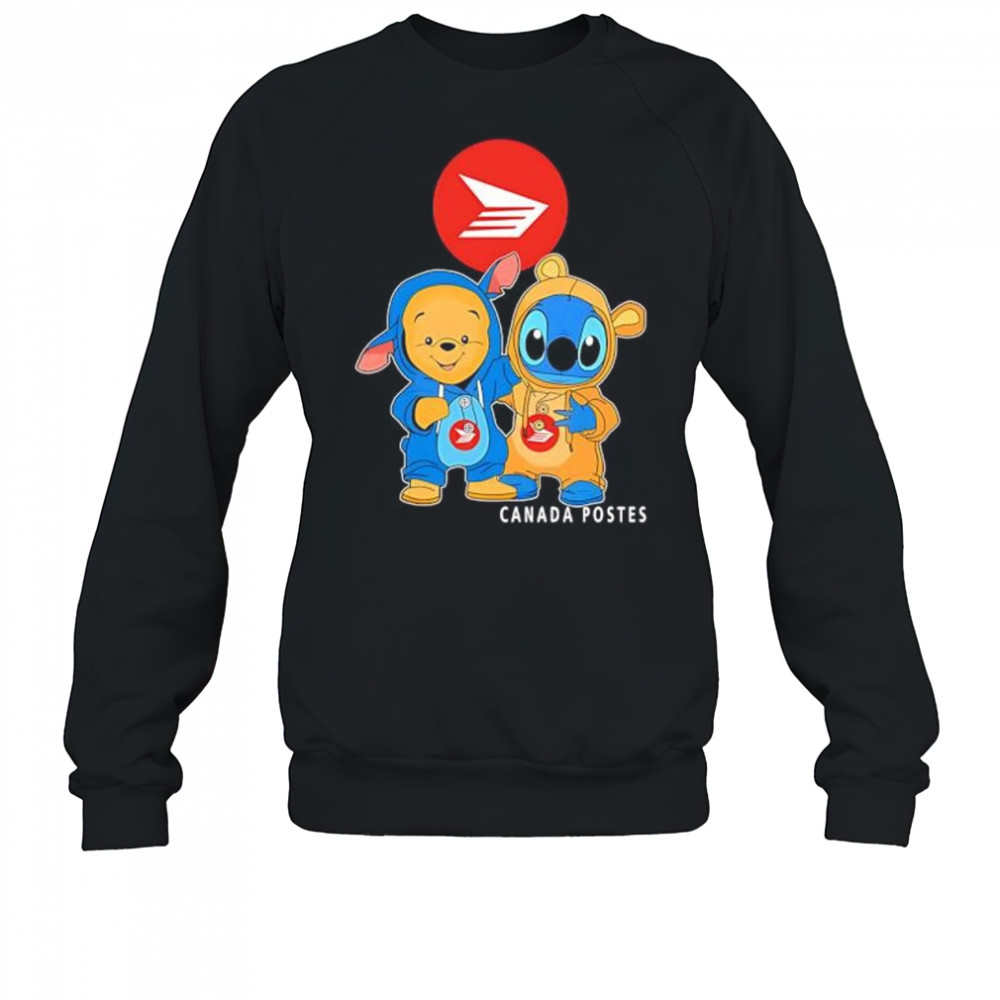 Canada post pooh and stitch friends shirt Sweatshirt
