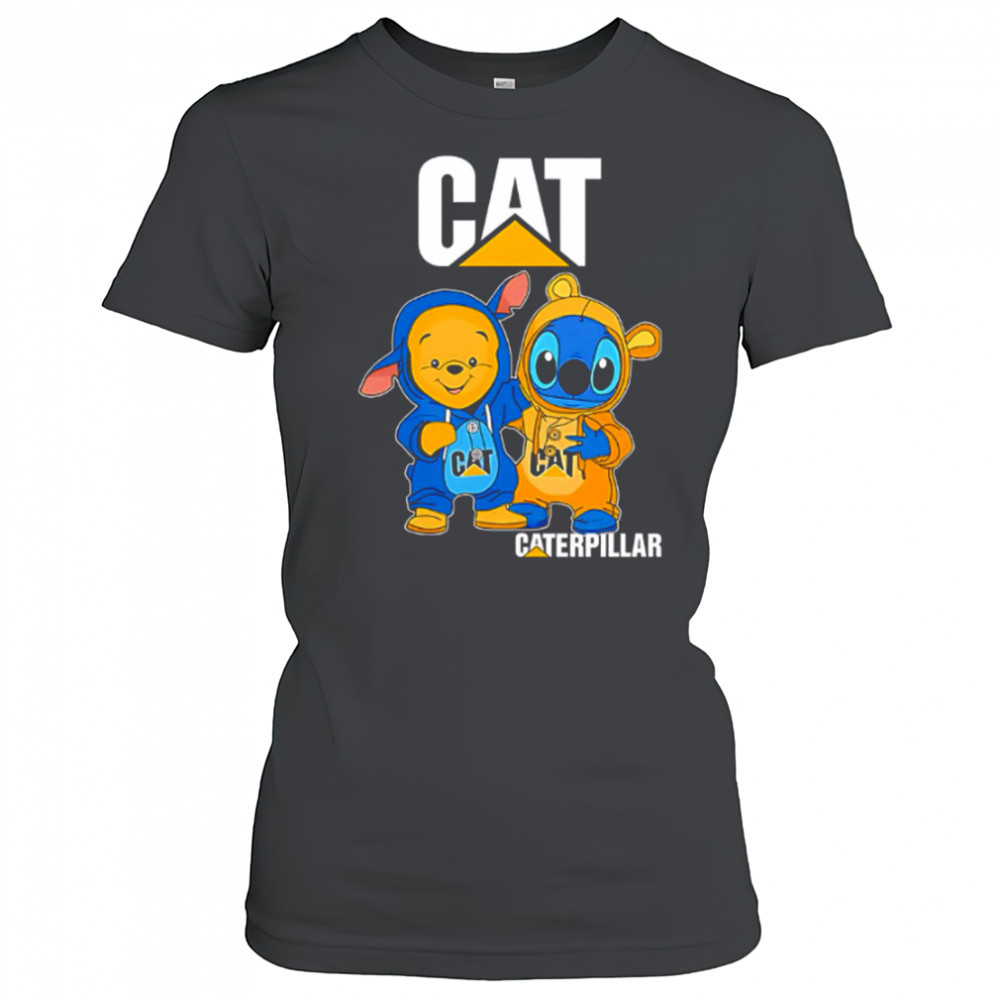 Cat caterpillar pooh and stitch friends shirt Women's T-shirt