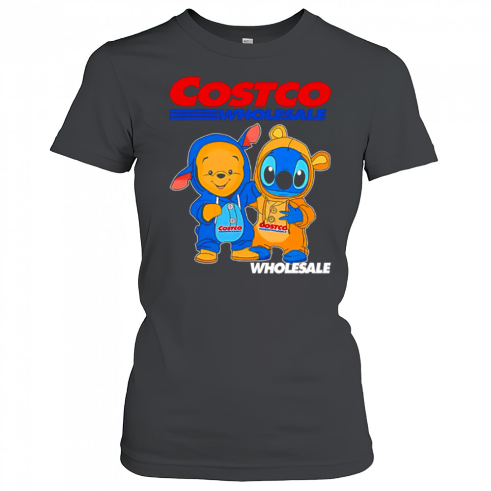 Costco wholesale pooh and stitch friends shirt Women's T-shirt
