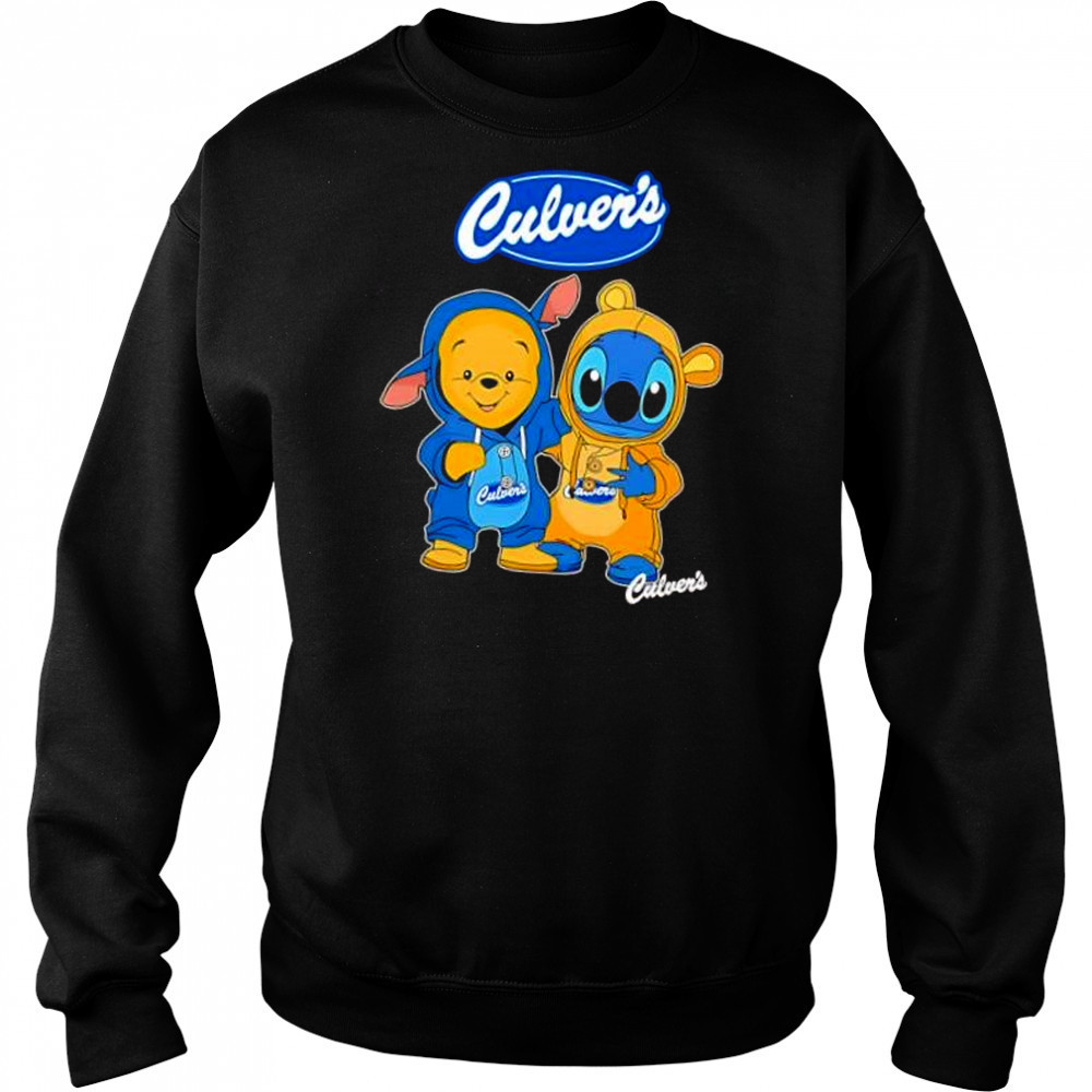 Culver’s pooh and stitch friends shirt Hoodie