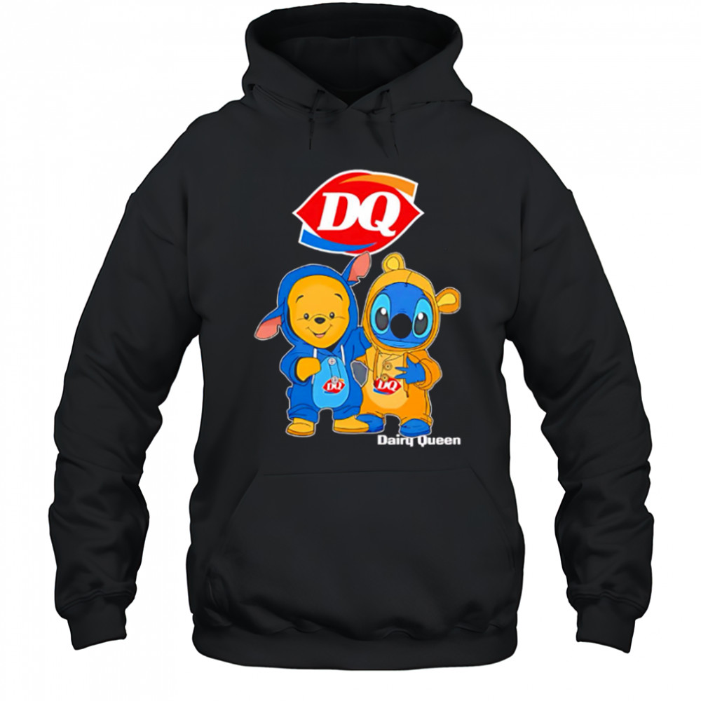 Dairy queen pooh and stitch friends shirt Hoodie