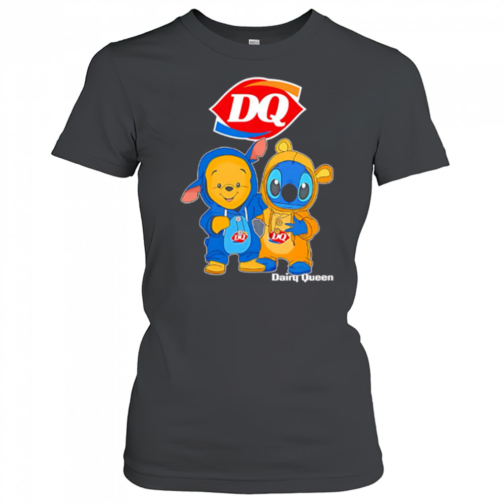 Dairy queen pooh and stitch friends shirt Women's T-shirt