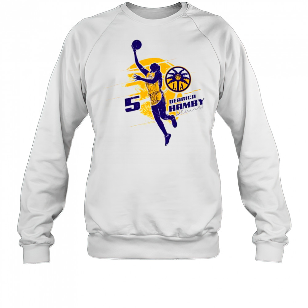 Dearica hamby los angeles sparks silhouette shirt Sweatshirt