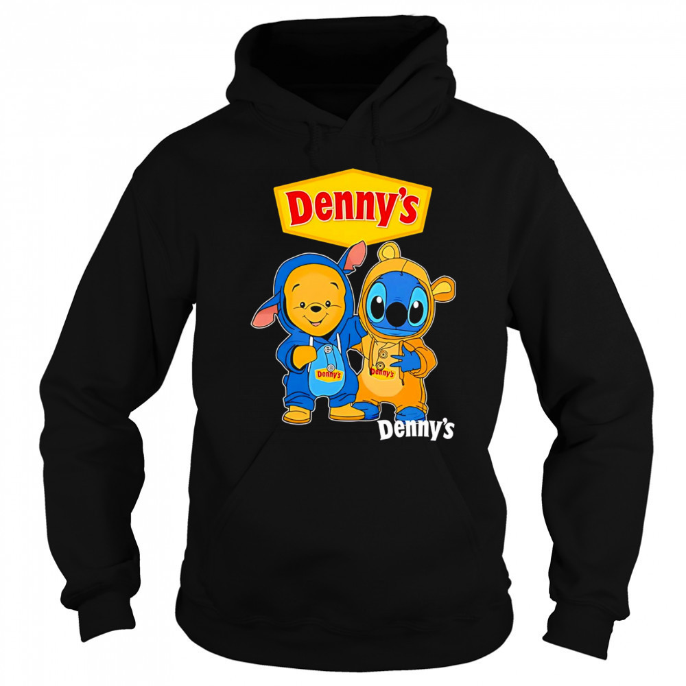 Denny’s pooh and stitch friends shirt Sweatshirt