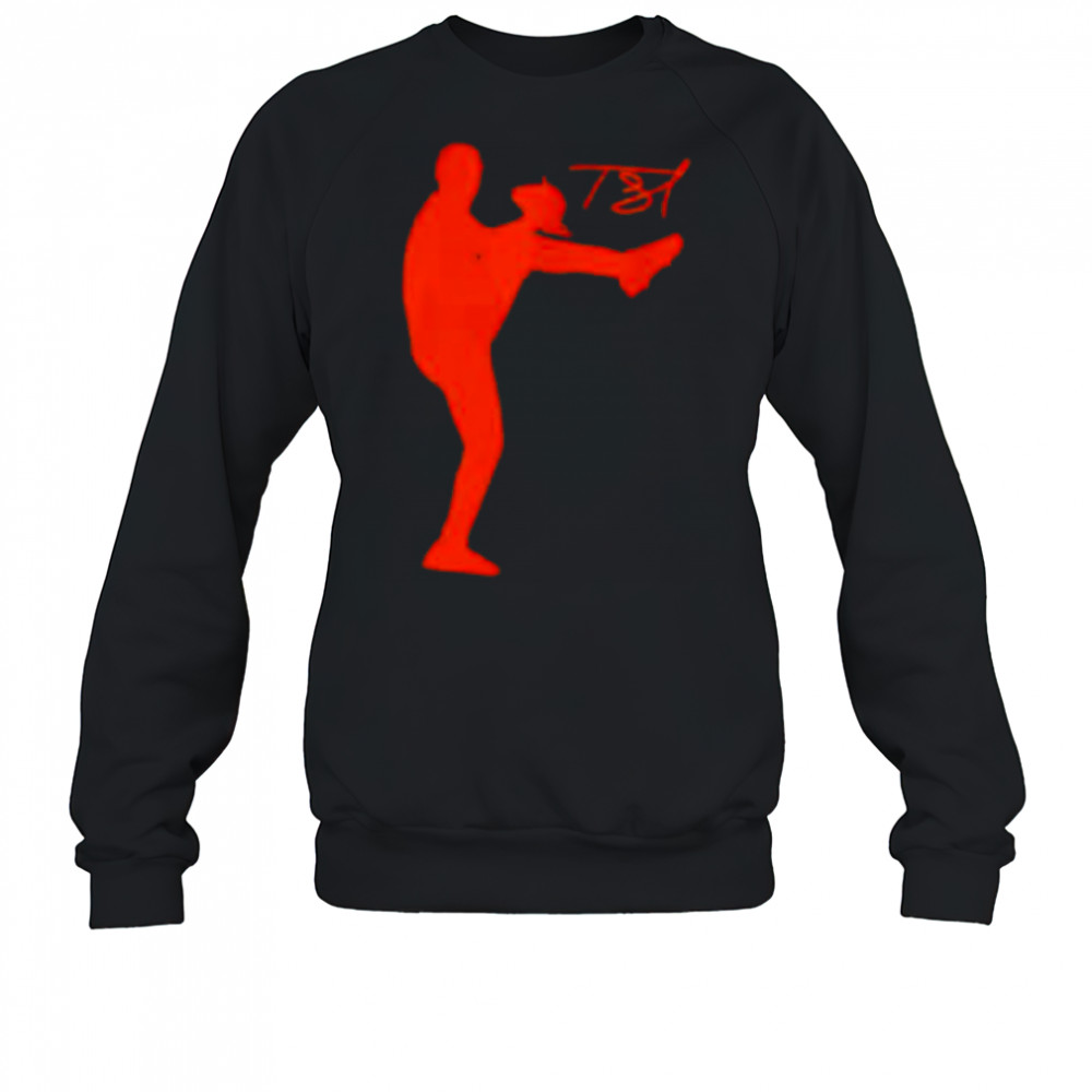 Detroit Tigers Tarik Skubal Silhouette baseball shirt Sweatshirt