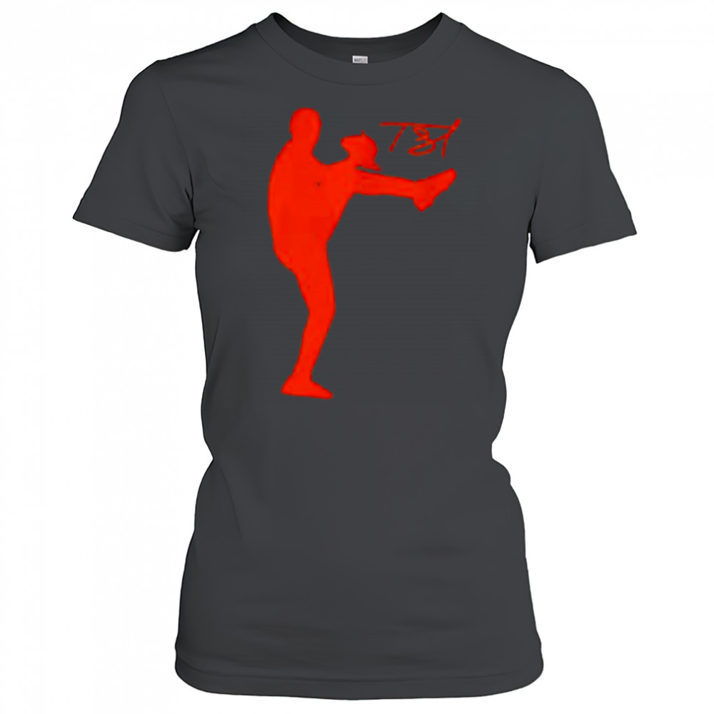 Detroit Tigers Tarik Skubal Silhouette baseball shirt Women's T-shirt