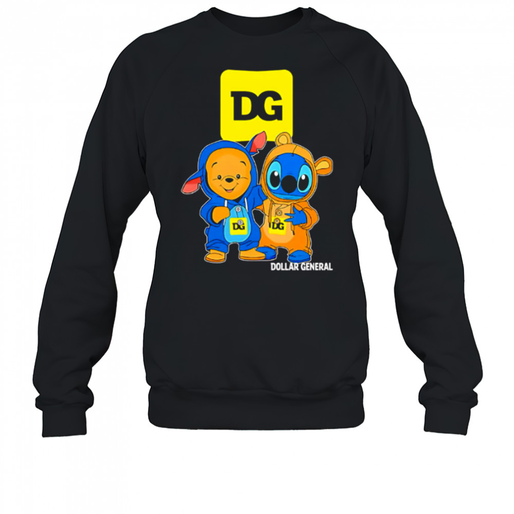 Dollar general pooh and stitch friends shirt Sweatshirt