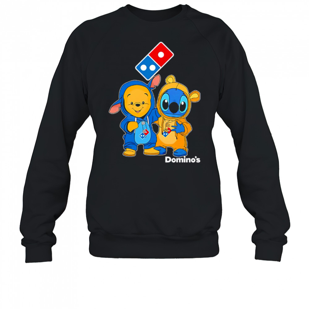 Domino’s pizza pooh and stitch friends shirt Sweatshirt