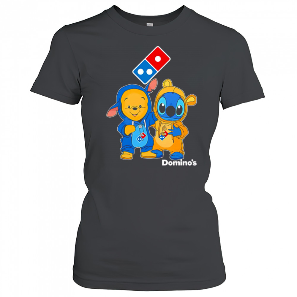 Domino’s pizza pooh and stitch friends shirt Women's T-shirt