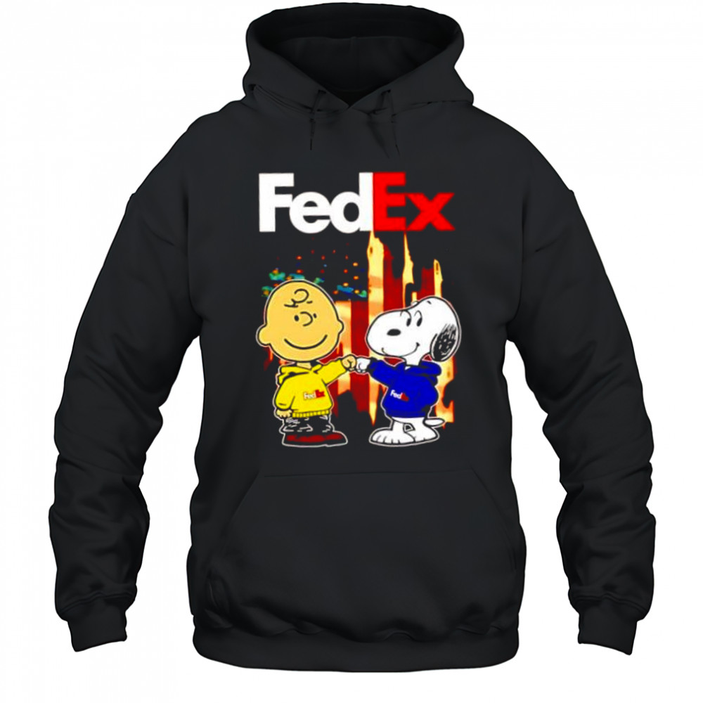 FEDEX Charlie Brown and Snoopy shirt Hoodie