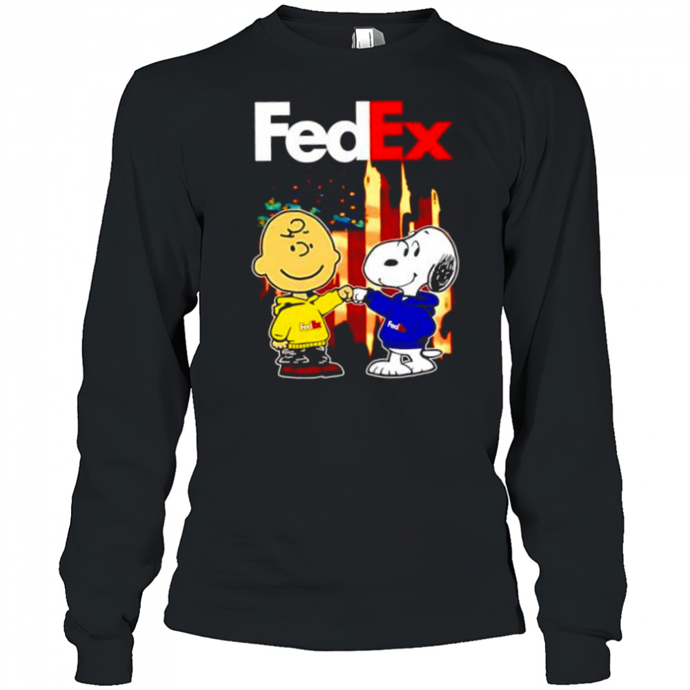 FEDEX Charlie Brown and Snoopy shirt Long Sleeved