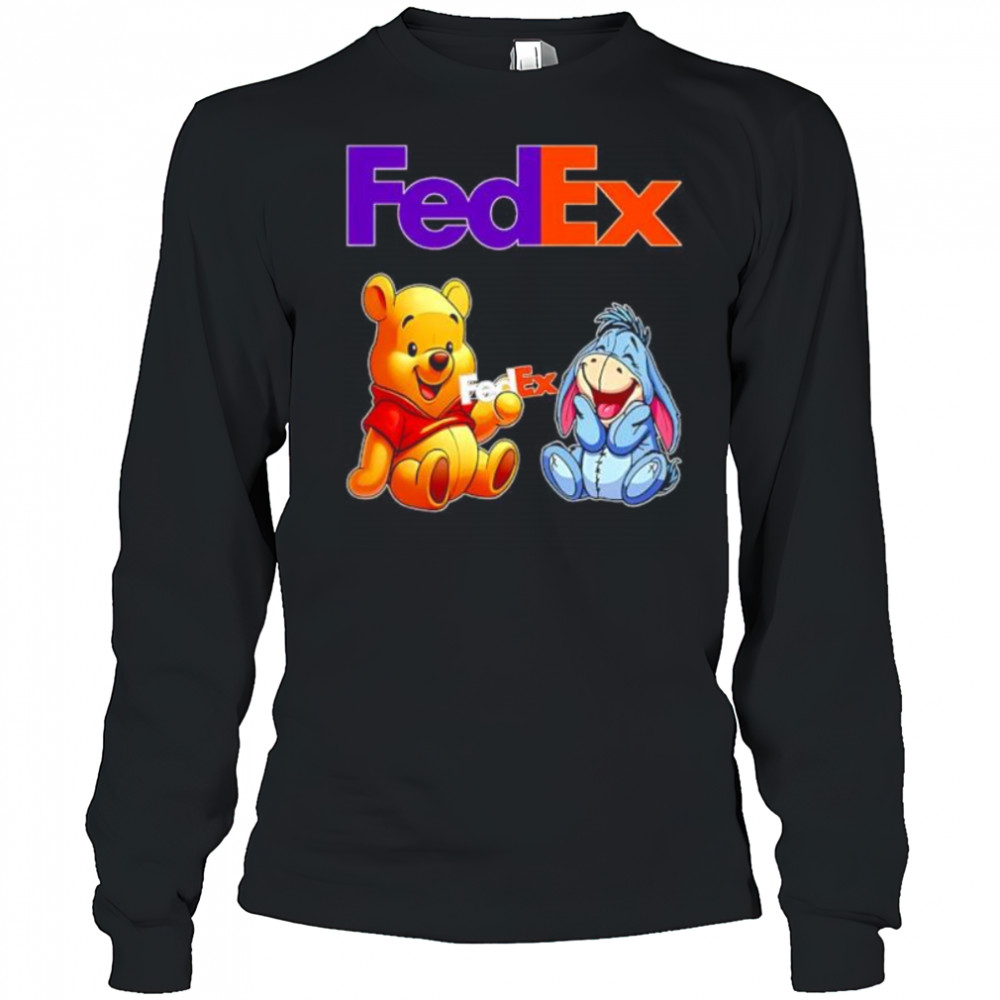 FEDEX Pooh and Eeyore shirt Long Sleeved