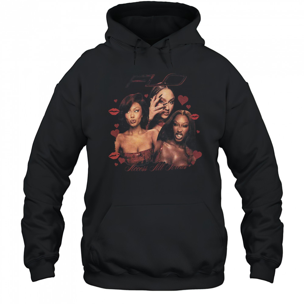 Flo Homage Black T-Shirt Hoodie