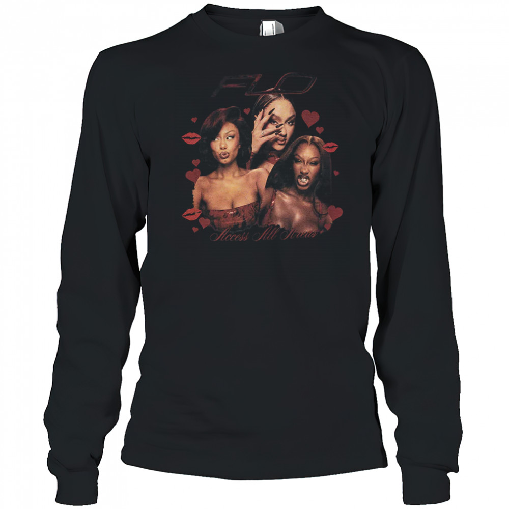 Flo Homage Black T-Shirt Long Sleeved
