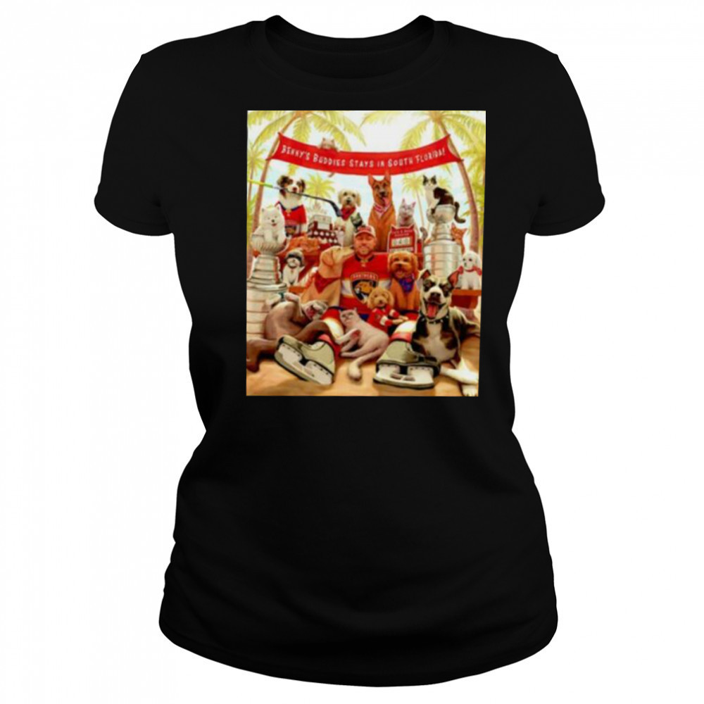Florida Panthers Benny’s Buddies stays in South Florida shirt Women's T-shirt