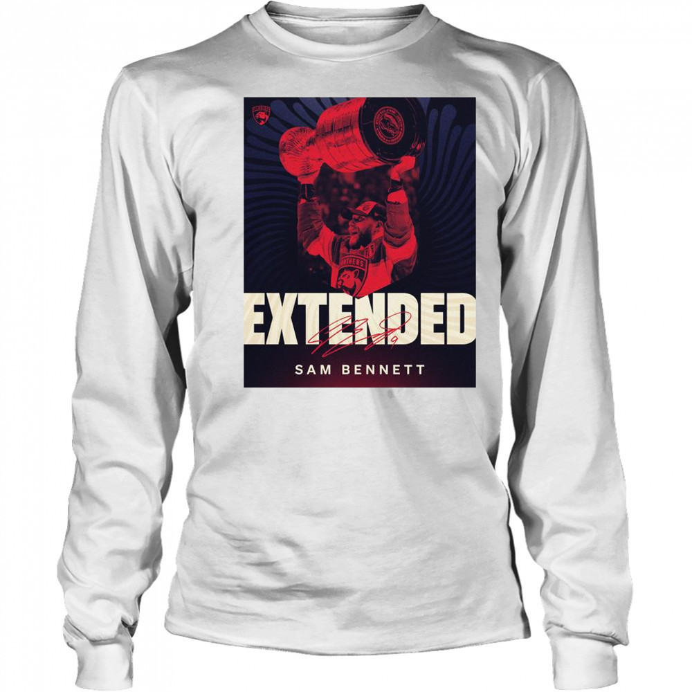 Florida Panthers Sam Bennett Eight-Year Contract Extension Signature T-Shirt Long Sleeved