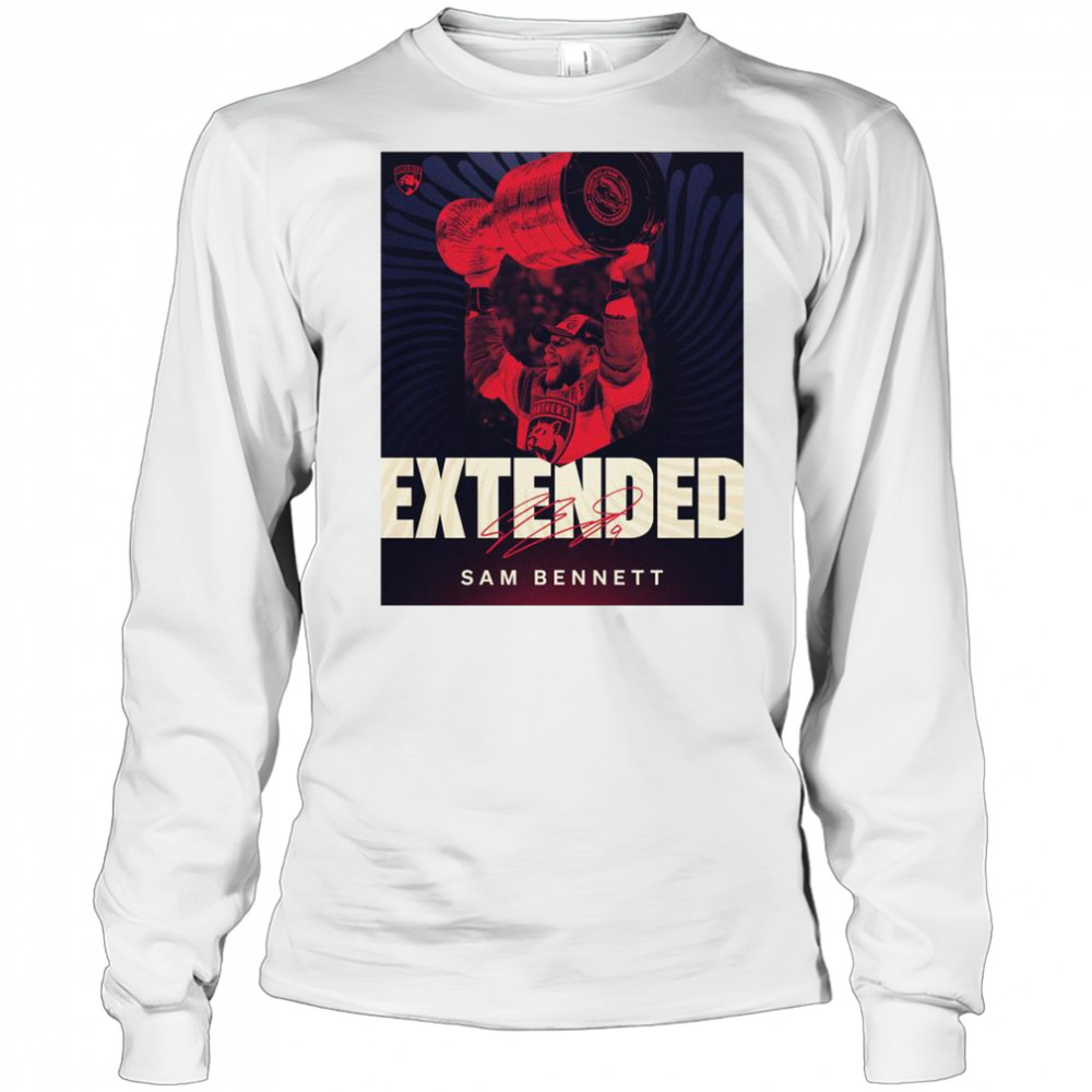 Florida Panthers Sam Bennett Eight-Year Contract Extension Signature T-Shirt Long Sleeved