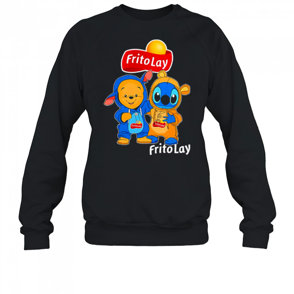 Fritolay pooh and stitch friends shirt Sweatshirt