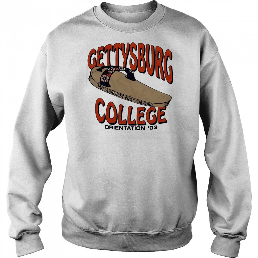 Gettysburg College put your best foot forward shirt Hoodie