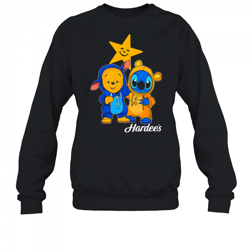 Hardee’s pooh and stitch friends shirt Sweatshirt
