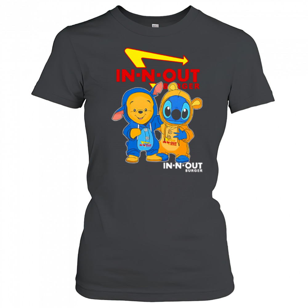 Innout burger pooh and stitch friends shirt Women's T-shirt
