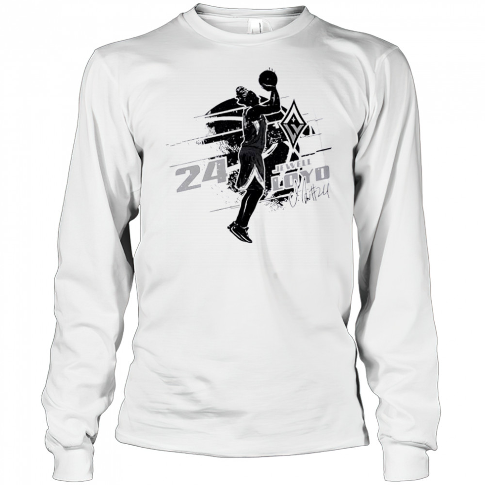 Jewell loyd las vegas aces silhouette shirt Long Sleeved
