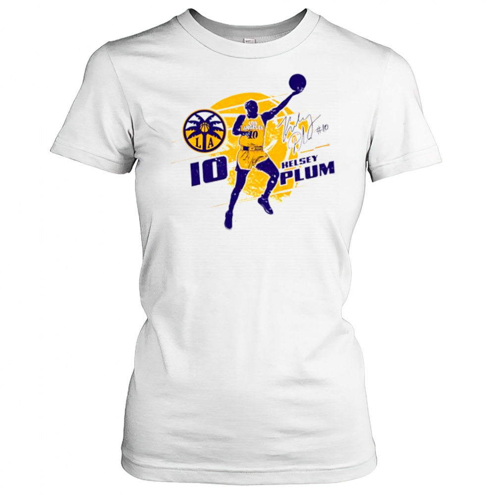 Kelsey plum los angeles sparks silhouette shirt Women's T-shirt
