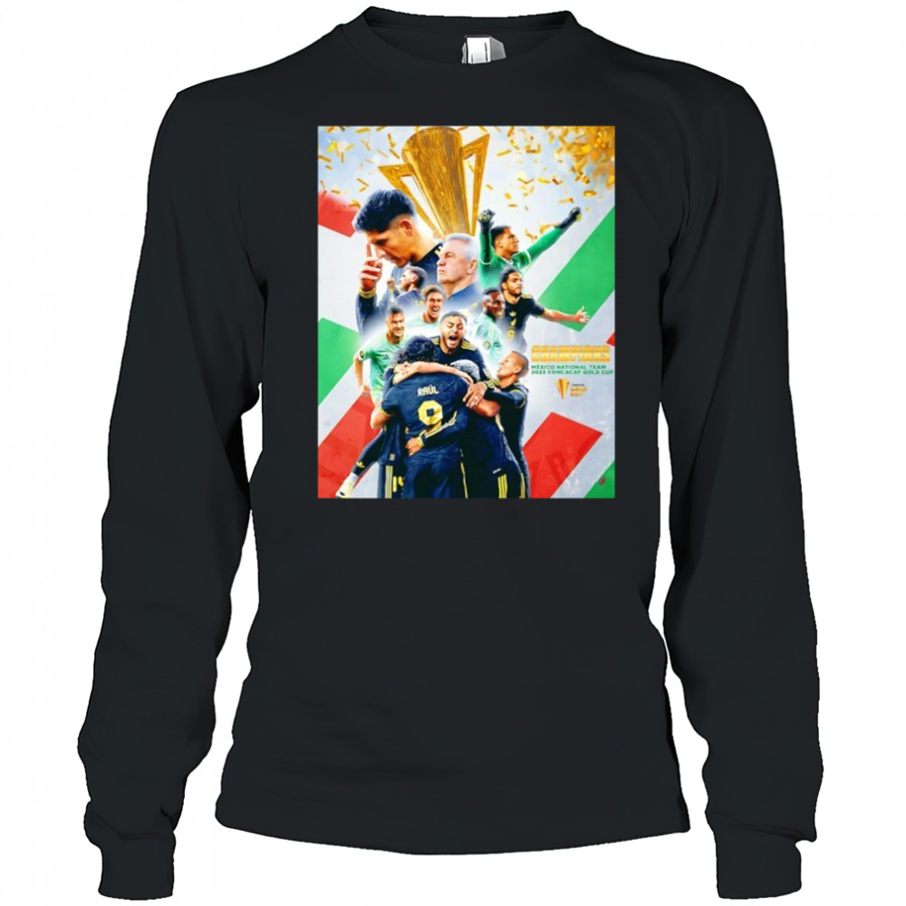 Mexico Crowned Gold Cup Champions 2025 shirt Long Sleeved