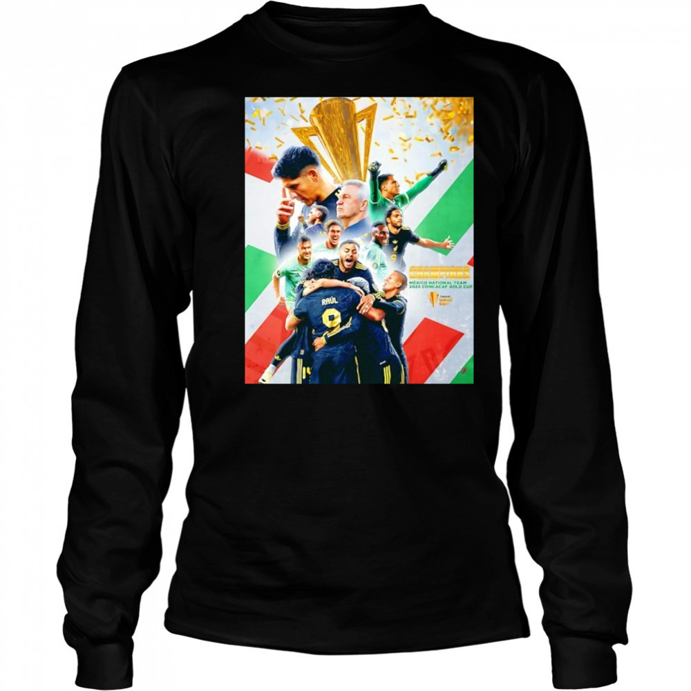Mexico Crowned Gold Cup Champions 2025 shirt Long Sleeved