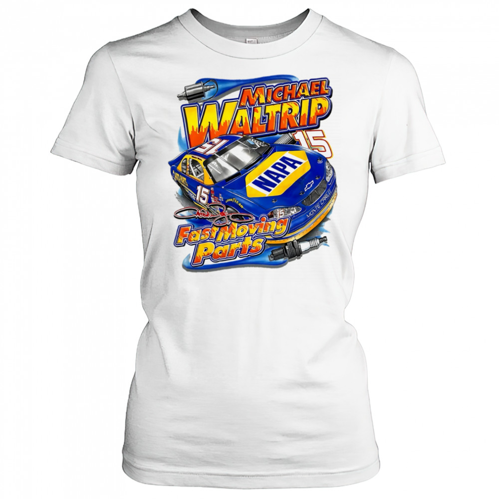 Michael Waltrip Fast Moving Parts signature shirt Women's T-shirt